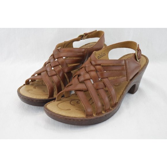 EUC Born 'Valakas' Heels | Sz 10, Rust, Brown Leather - Picture 3 of 9